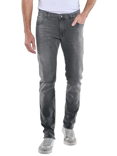 engbers Herren Herren Jeans Classic Regular, Dunkelgrau, 31971, Dunkelgrau in Größe 40/34