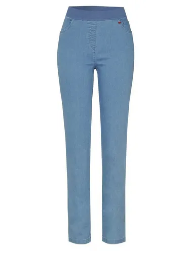 Relaxed by Toni Damen Schlupfhose »My Darling« 46 Bleached - Damen-Hosen mit breitem Jersey-Bund, hoher Leibhöhe und elastischem Power Stretch für optimalen Tragekomfort.
