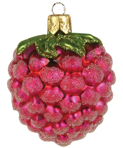 IMPULS Christbaumschmuck, Christbaumschmuck Glas Himbeere 4cm pink