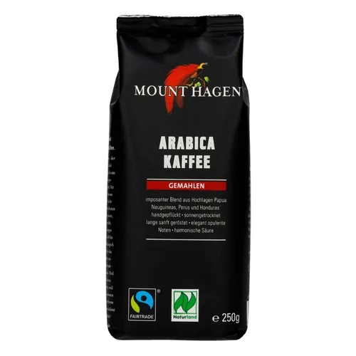 Arabica Kaffee FairTrade in schwarz von MOUNT HAGEN