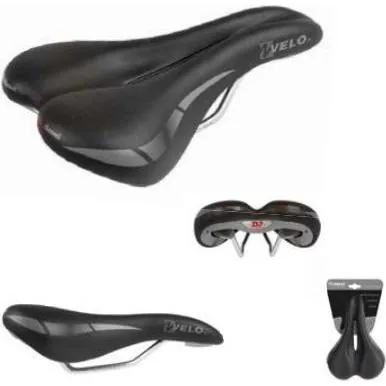 Velo Fahrradsattel „Wide:Channel“ – Ergonomischer Komfortsattel