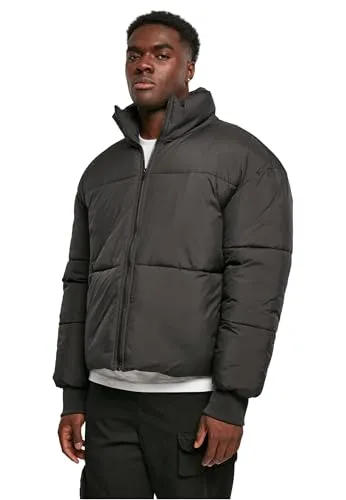 Urban Classics Herren Jacke Short Big Puffer Jacket black L - Funktionsjacke für Herren, bietet optimalen Kälteschutz und ist gleichzeitig leicht und stylisch.