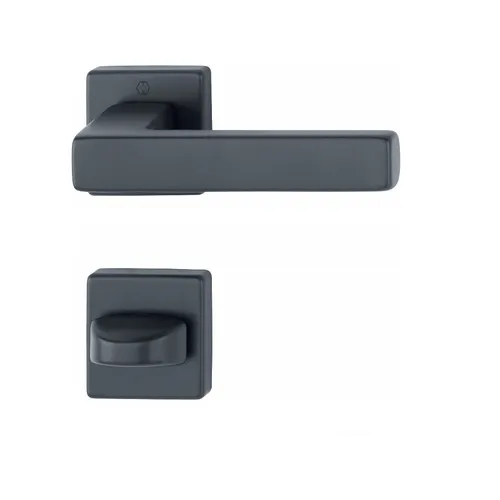 Hoppe Türdrücker Austin WC Rosette in schwarz von HOPPE