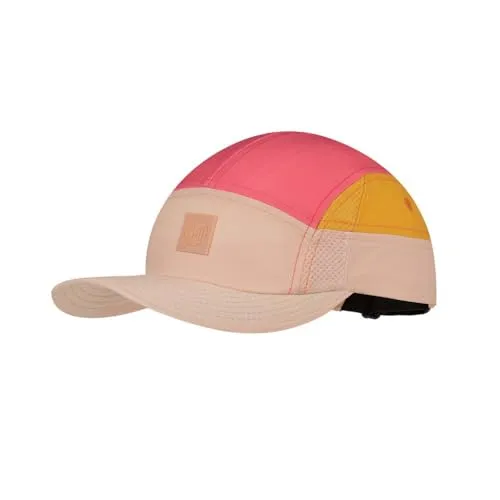 Buff 5 Panel Go Cap - Orange - L/XL - Caps & Hüte, ideal für sommerliche Outdoor-Aktivitäten mit UV-Schutz und atmungsaktivem Material.