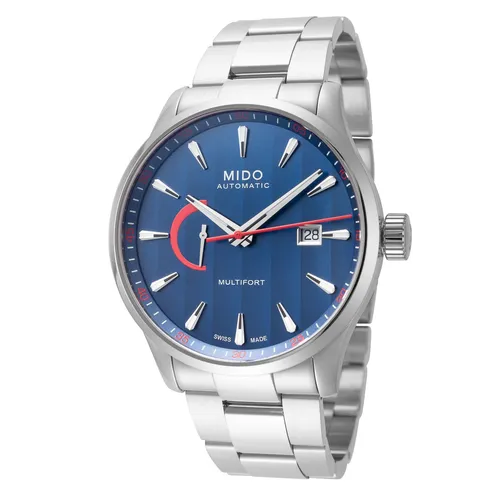 MIDO Multifort 80 Std. Power Reserve Automatic - Armbanduhr für Herren mit 25 Steinen, Swiss Made, 100 m wasserdicht und elegantem Edelstahlarmband. Perfekt für stilbewusste Männer.