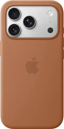 APPLE Silikon Case mit MagSafe für iPhone 17 Pro - Terracotta - Handyhülle aus recyceltem Silikon, bietet optimalen Schutz und nahtlose Kompatibilität mit MagSafe für einfaches kabelloses Laden.