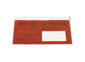 ratioform Dokumententasche Rechnung - Lieferschein, VE 250 Stk, Länge 230 mm, DIN lang, ab 10 VE