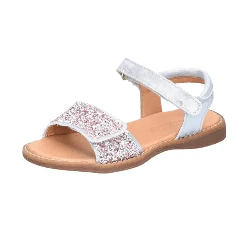 Froddo Girl Sandale L Sparkle Ice Gr. 34 - Wanderschuhe aus hochwertigem Leder, perfekt für Freizeitaktivitäten mit funkelndem Design und optimalem Tragekomfort.