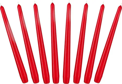 BRUBAKER Spitzkerze für Kerzenständer und Kerzenhalter in rot von BRUBAKER