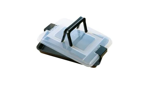 Kaiser Brat- und Backform 42x29 cm - Rechteckige Backform in Schwarz, ideal für Braten und Backen, mit 4 cm Höhe für perfekte Ergebnisse in der Küche.