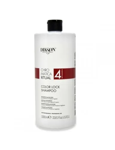 Dikson Chromatica Ritual Post Color Lock Shampoo, 1000 ml, flüssig, für gefärbtes Haar, mit Vitamin E und pflanzlichem Protein, professionelle Behandlung