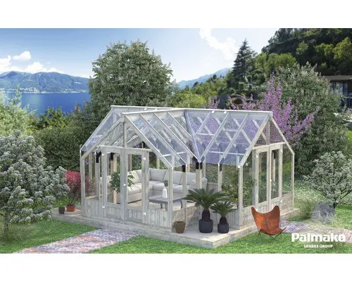 Gewächshaus Gartenhaus Glashaus EMILIA 543x421cm