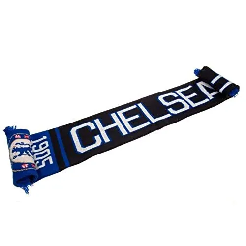Official CHELSEA FC blauen und schwarzen Schal