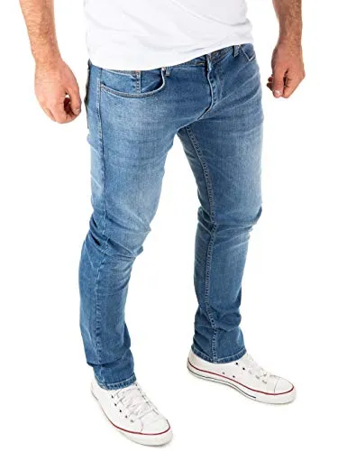 WOTEGA Justin - Slim Fit Herrenjeans in Bijou Blue - Moderne Slim Fit Jeans für Herren, aus hochwertiger Baumwollmischung für maximalen Tragekomfort und vielseitige Stylingmöglichkeiten. Pflegeleicht und ideal für jeden Anlass!