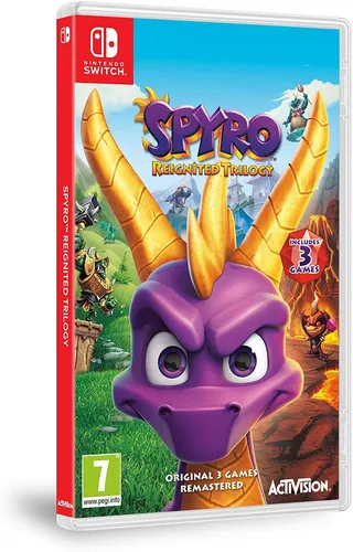 Spyro Reignited Trilogy (NSW) - Spiele die überarbeitete Sammlung der Spyro-Abenteuer auf Nintendo Switch! Erlebe fesselndes HD-Gameplay und entdecke riesige Welten voller Herausforderungen und Humor.