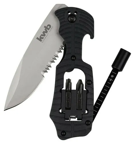 KWB Taschenmesser mit Schraubendreher Bithalter Säge Flaschenöffner Gürtelclip