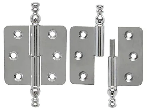 Stilbänder Zierscharniere Möbelband Möbelbänder Links Möbelscharniere Chrom