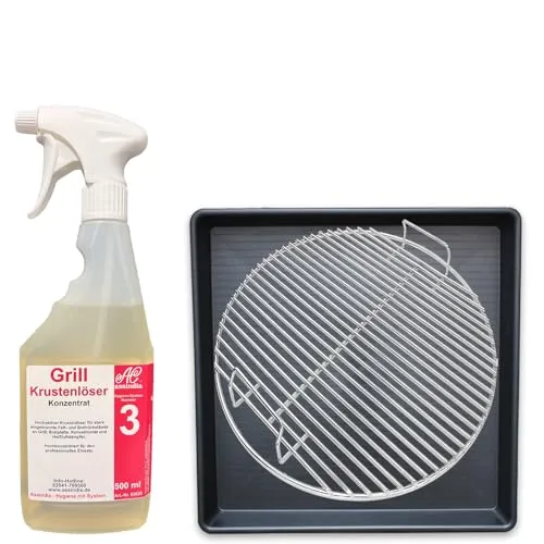 Schattec 70x70cm Grillrostwanne reinigen und einweichen von Grillrosten inkl. Grillreiniger
