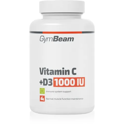 GymBeam Vitamin C + D3 1000 IU Tabletten mit Vitaminen 90 TABL