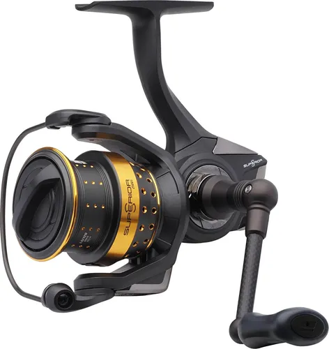 Abu Garcia Superior Spinnrolle 3000er - Perfekt für Hecht & Zander - Angelrolle mit 9 rostfreien Lagern für ultraleichten Betrieb. Robuster Carbon+Graphit-Rahmen sorgt für Langlebigkeit und ein geringes Gewicht, ideal für Süßwasserangeln.