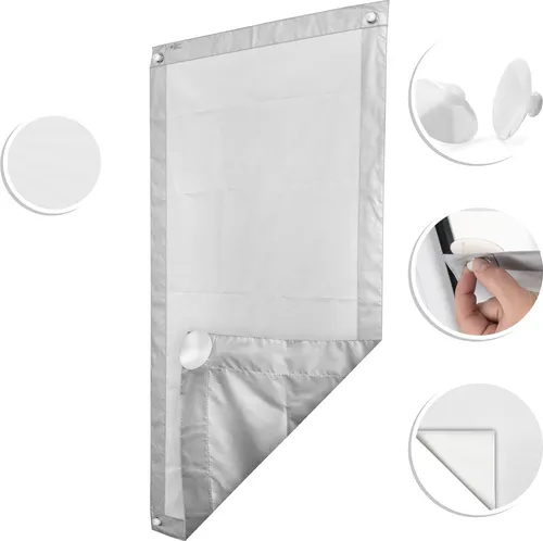 Dachfenster Sonnenschutz Haftfix, ohne Bohren, Hitzeschutzrollo Saugnapf 94 cm x 118,9 cm (B x L) für SK08