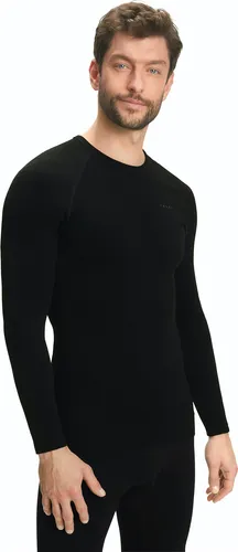 FALKE Herren Baselayer-Shirt Maximum Warm - Schwarz (XXL) - Herren-Shirt aus schnelltrocknendem Funktionsmaterial für optimale Wärme und Atmungsaktivität, ideal für Wintersport und Outdoor-Aktivitäten.