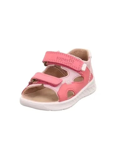 Superfit Lagoon Sandale, Rosa 5510, 27 EU - Sandalen für Mädchen mit chromfrei gegerbtem Lederfutter und Innensohle, bieten hohen Tragekomfort. Die 2 Klettverschlüsse ermöglichen einen einfachen Einstieg und perfekten Halt.