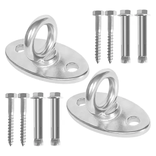 Stück Deckenhaken Schwerlast Hängesessel Aufhängung Boxsack Halterung Hängematten Befestigung SUS304 Edelstahl Schwerlasthaken Aufhängung Schaukelhaken für hängesessel Schaukel Yogatuch Boxsack 2