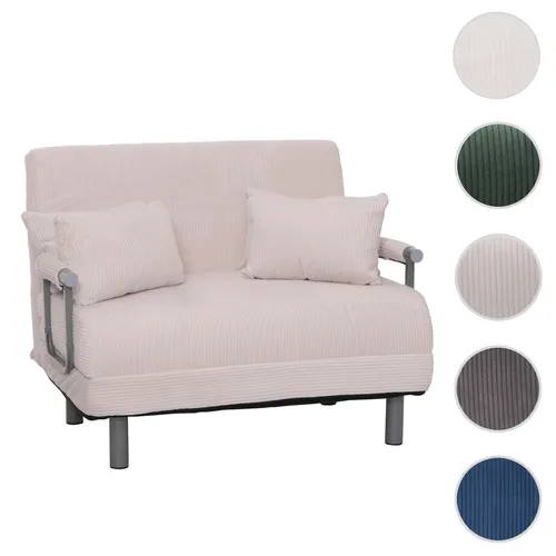Mendler Schlafsessel HWC-K29 - Klappsessel mit Schlaffunktion - Sofa und Gästebett in einem! Liegefläche 190x100cm, eleganter Cord Stoffbezug und extra dicke Polsterung für höchsten Komfort. Ideal für kleine Räume oder als flexibles Gästebett.