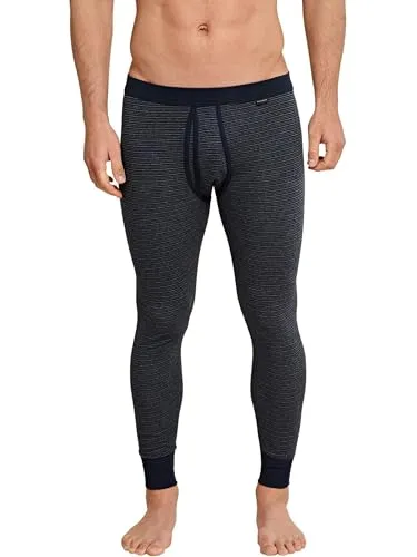 Schiesser Herren Lange Unterhose mit Eingriff in blau von Schiesser