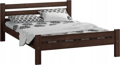 Massives Kiefernholz Bett 140x200 cm – Stabil & Langlebig - Stilvolles Massivholzbett 140x200 cm aus robustem Kiefernholz. Mit verstärkter Mittelstrebe für optimale Stabilität. Ideal für Schlafzimmer und Gästezimmer. Einfache Montage garantiert!