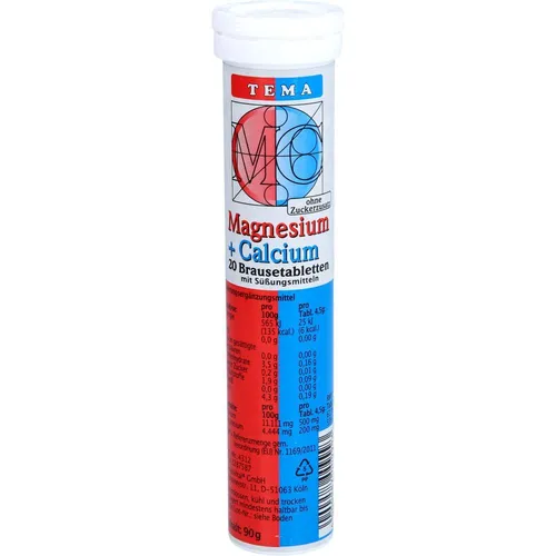 MAGNESIUM+CALCIUM Brausetabletten 20 St