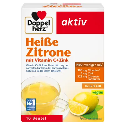 Doppelherz Heisse Zitrone Vitamin C + Zink Granula
