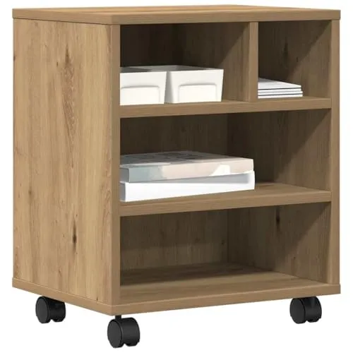 vidaXL Moderner Druckerständer mit Rollen