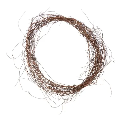 Reben-Kranz Nature, fein, ideal für DIY-Dekoration, Bastelprojekte, Türkränze und Tischdekorationen, Naturmaterial, langlebig und vielseitig einsetzbar Ø 25 cm