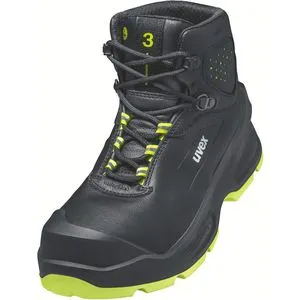 uvex 3 Sicherheitsstiefel S3, Schuhgröße 46, Schwarz-Gelb - Arbeitsschutz: Robuster und leichter Sicherheitsschnürstiefel S3 mit extra breiter Passform für optimalen Tragekomfort und Sicherheit bei der Arbeit.