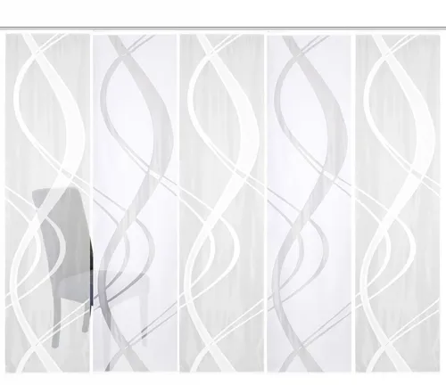 Produktbild 5-teiliges Schiebevorhang-Set TIBASO