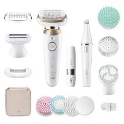 BRAUN Silk-épil 9 Flex SkinSpa SE9-681: All-in-One Epilierer, Rasierer & FaceSpa