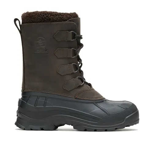 Kamik Alborg Winterstiefel für Herren, gaucho brown (GAU) 42 - Wanderschuhe für Herren, wasserdicht und warm, ideal für kalte Wintertage mit nahtversiegeltem Nubuckleder und 9 mm Zylextra-Futter für optimalen Komfort.