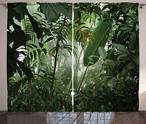 ABAKUHAUS Grün Rustikaler Vorhang von Abakuhaus