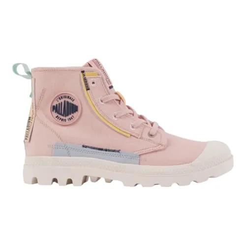 Palladium Damen Pampa Underlayer Sneaker, Smoke Pink, 41 EU - Damen-Sneaker mit stylischem Design und bequemer Passform, ideal für den Alltag und Freizeitaktivitäten.