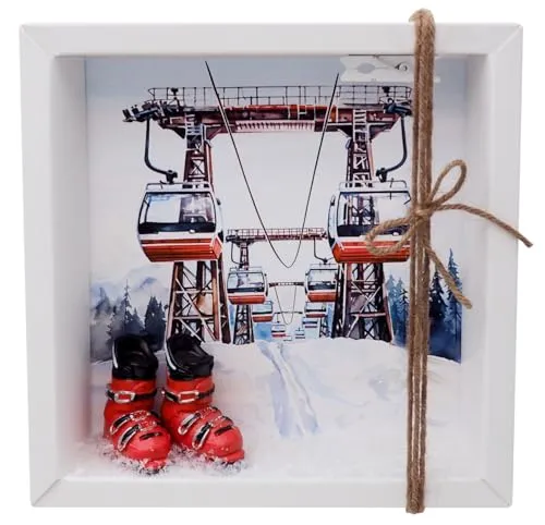 ZauberDeko Geschenkbox Skiurlaub - Geldgeschenk Verpackung für Wintersportliebhaber - Aufbewahrungsbox für Geldgeschenke, handgefertigt in Deutschland, ideal für Skiurlaub-Gutscheine und sorgt für unvergessliche Erlebnisse auf der Piste.