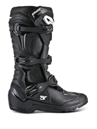 Alpinestars Tech 3 Enduro Stiefel - Schwarz, Größe 08 - Motorradstiefel mit innovativer Sicherheitstechnologie für maximalen Schutz und Komfort auf jedem Terrain.