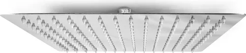 Grafner Duschkopf Regendusche eckig, 20 x 20 cm, 100 Anti-Kalk-Düsen, edel verchromt, DIN-Anschluss, Kugelgelenk, Antikalk-Filter, ultradünn, Brausekopf Dusche