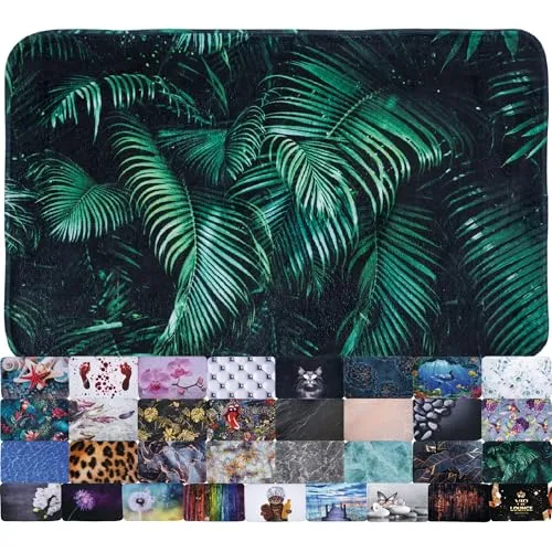Sanilo Badteppich Palmdream, 70 x 110 cm, rutschfest und schnelltrocknend - Badematten & Badteppiche – Dieser hochwertige Badteppich ist super weich, hautfreundlich und ideal für jedes Badezimmer. Pflegeleicht und mit rutschhemmender Unterseite für sicheren Halt.
