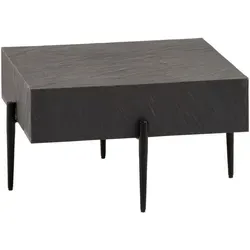 Mid.you Couchtisch - Anthrazit, quadratisch, 64x35x64 cm - Eleganter Couchtisch aus massivem Mangoholz in Anthrazit, einfach aufzubauen und ideal für Ihr Wohnzimmer.