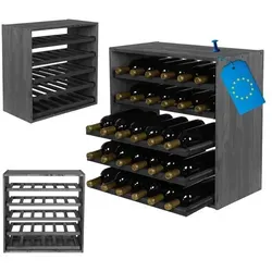 Modo24 Weinregal RW61 – Modulares System aus Massivholz - Entdecken Sie das modulare Weinregal RW61 – ideal für Küche und Vorratsraum. Hochwertiges Massivholz, stapelbar und flexibel anpassbar für Ihre individuelle Weinsammlung.