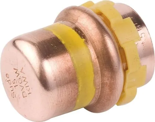 Kupfer Pressfitting Gas Kappe D: 15mm PG 5301 Gas