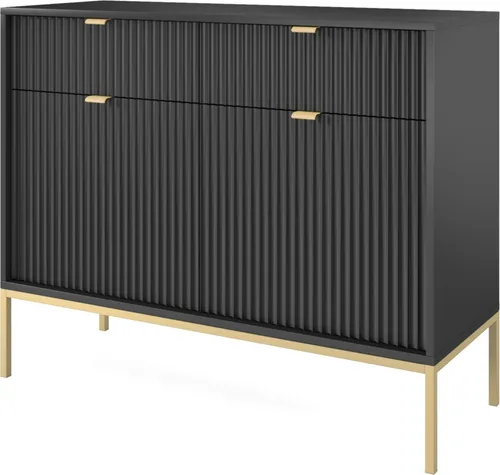Kommode Zweitürige 100 cm Galla in gold von Emporius Furniture