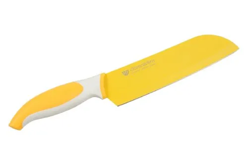 GRÄWE® Santokumesser GELB 18 cm, Serie CLEANCITCHEN, antibakteriell